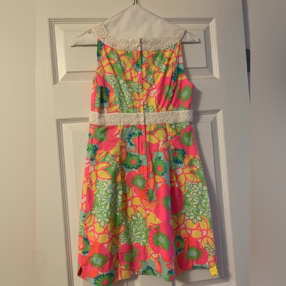 Lilly Pulitzer Candice Ice Cream Social Dress floral keyhole Shift Size 0 - Picture 3 of 3